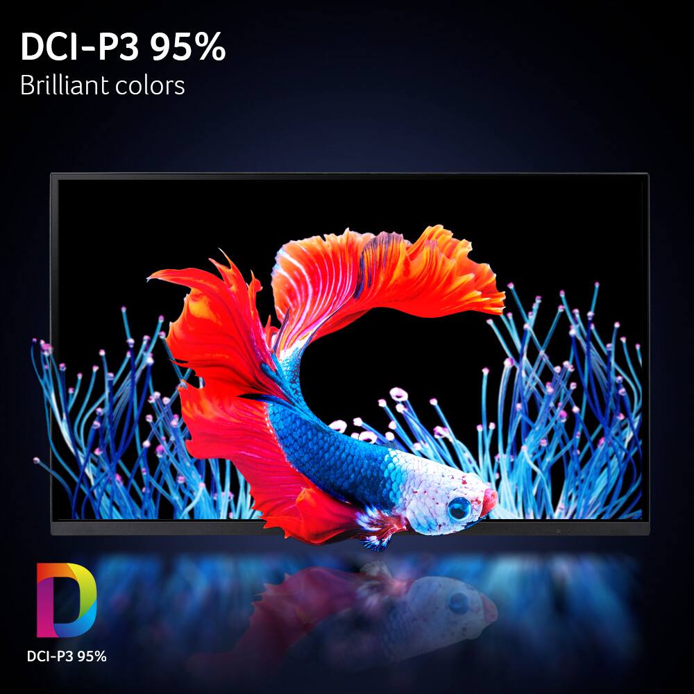 DCI-P3 95% Brilliant colors.