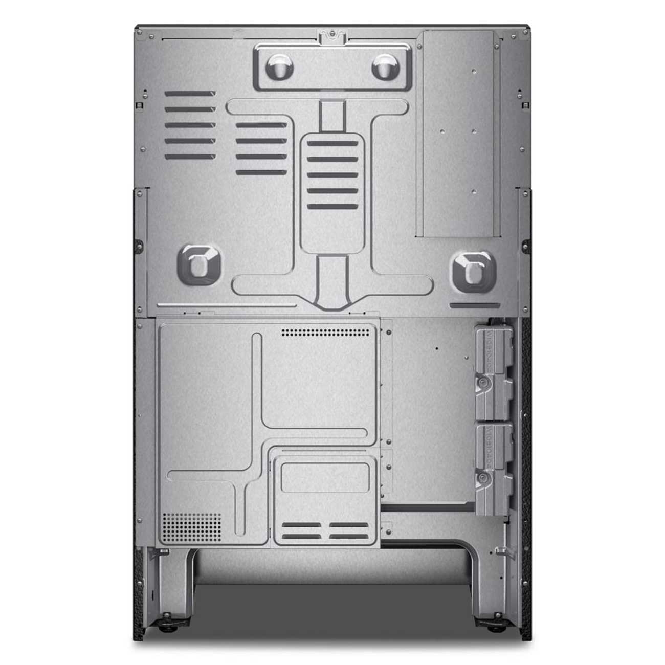 Back. KitchenAid - 30 in. Wide 5 elements 5.3 cu. ft. Smart Freestanding Electric Range with Convection Cooking Modes - PrintShield Stainless Finish.