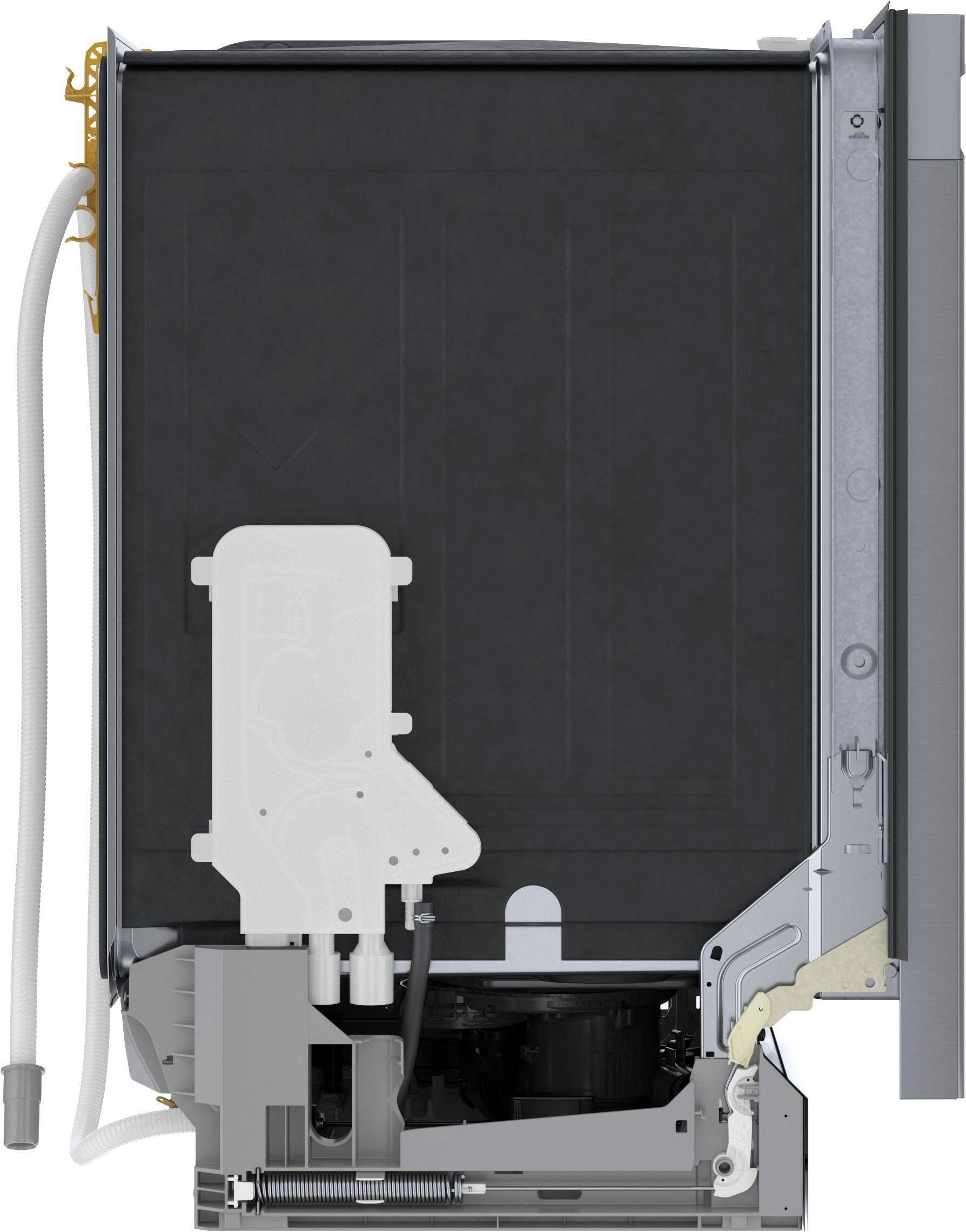 Alt View 12. Bosch - 300 Series 24" Front Control Smart Built-In Stainless Steel Tub Dishwasher with 3rd Rack and AquaStop Plus, 46 dBA - Stainless Steel.