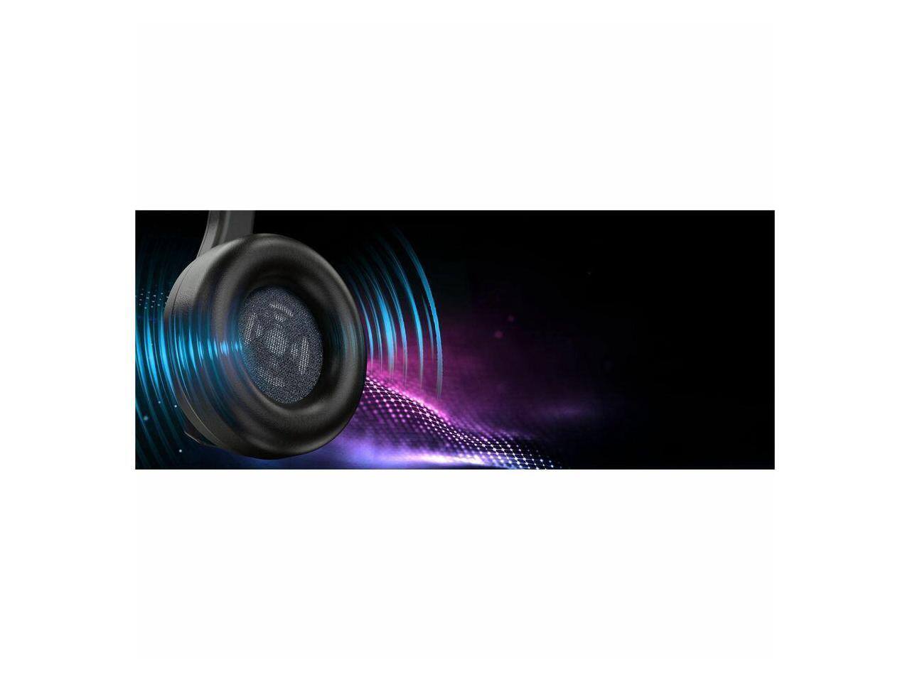 Alt View 4. Creative Labs - Creative HS-230 Lightweight Noise-Cancelling Headset - USB, 3.5mm, Wired, Over-the-Head - Red.