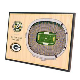 YouTheFan - Green Bay Packers 14'' x 10.5'' 3D StadiumViews Desktop Display - Brown