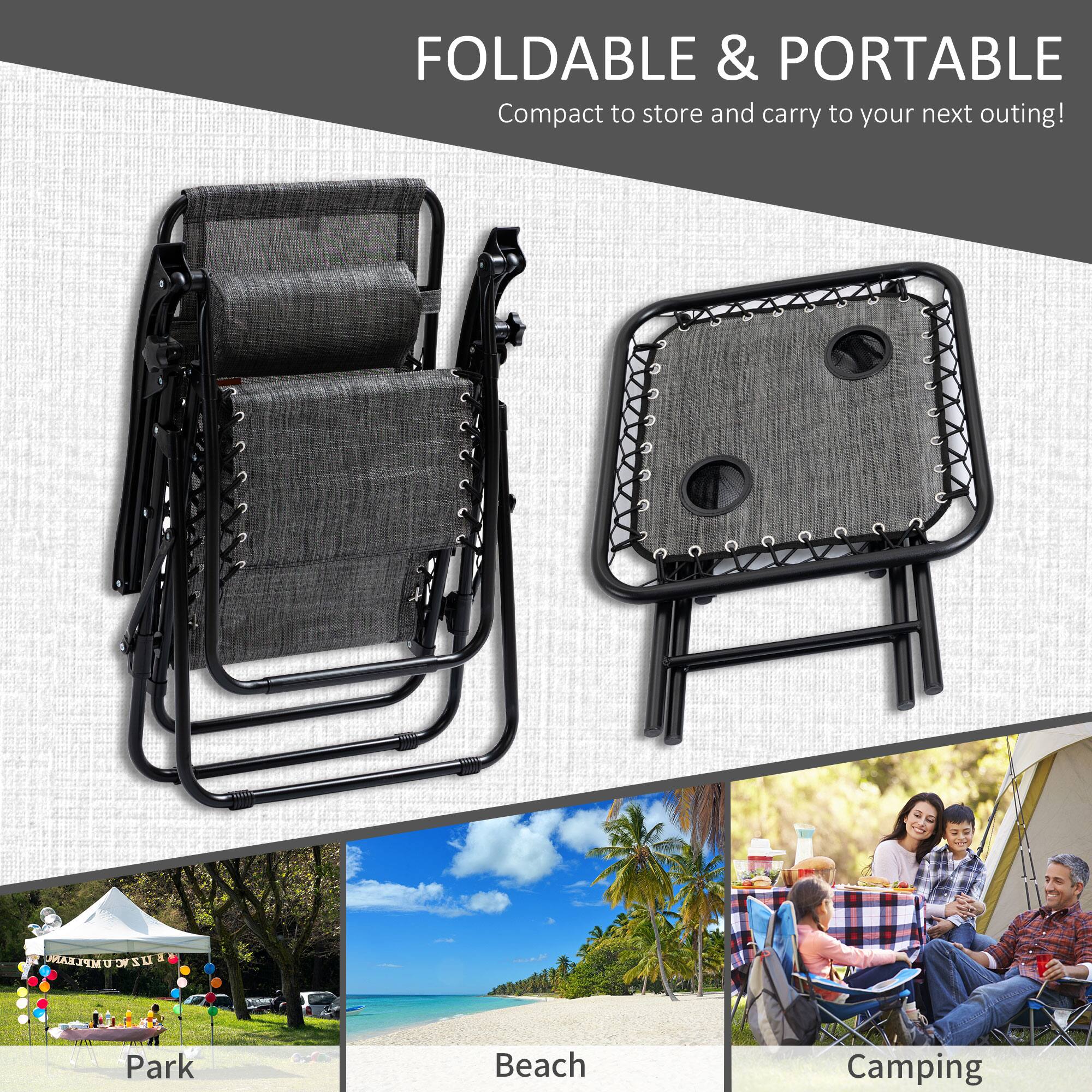 FOLDABLE & PORTABLE Compact to store and carry to your next outing! Park Beach Camping