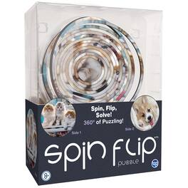 TCG Toys - Spin Flip Puzzle: Puppies & Kittens 2L- 2-In-1: Double-Sided Puzzle,8+
