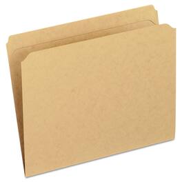 Tops Business Forms - Dark Kraft File Folders with Double-Ply Top, Straight Tabs, Letter Size, 0.75" Expansion, Brown, 100/Box