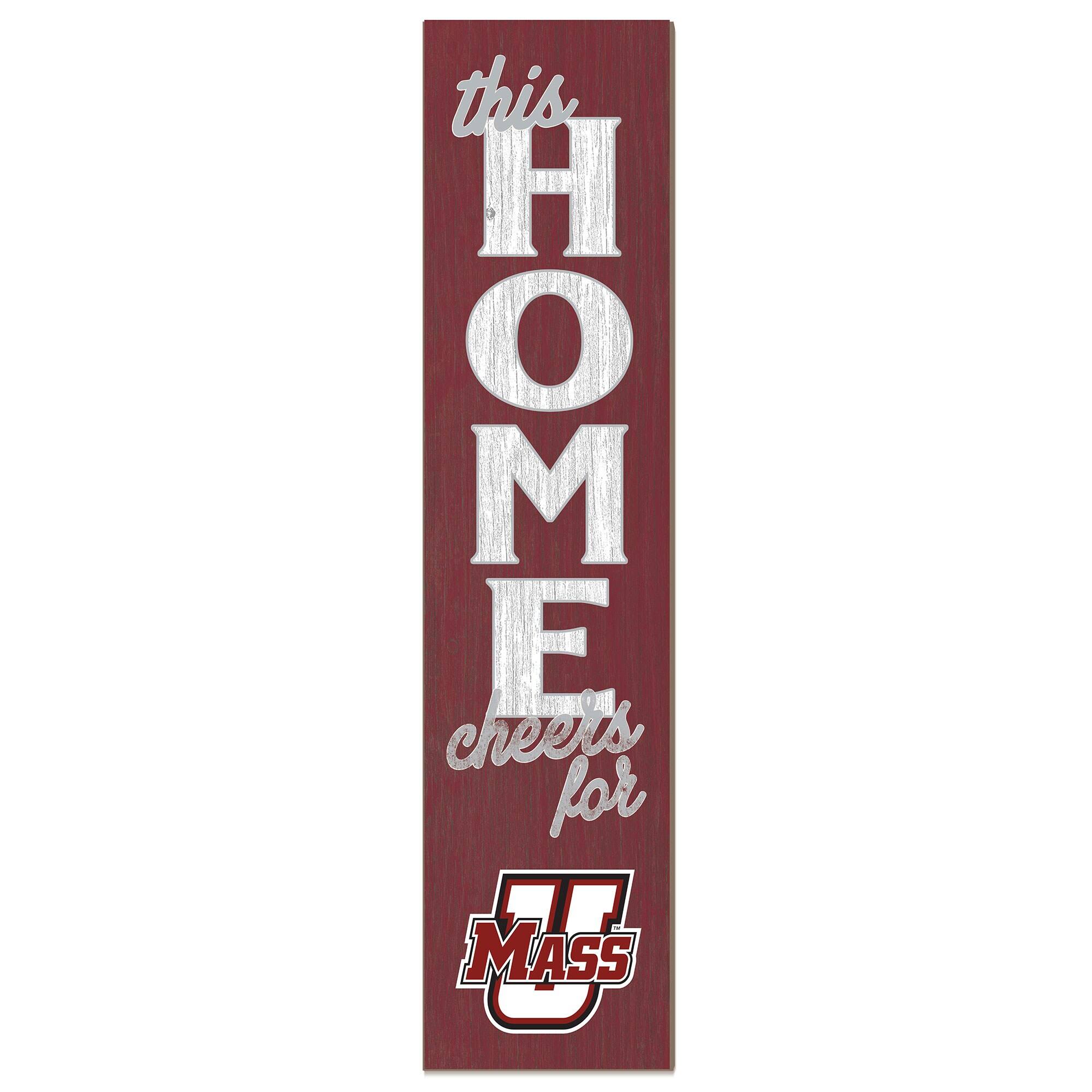 UMass Minutemen 12" x 48" This Home Leaner