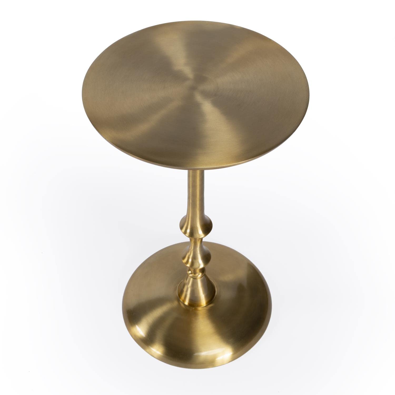 Angle. Butler Specialty - Givanna Metal Side Table - Gold.