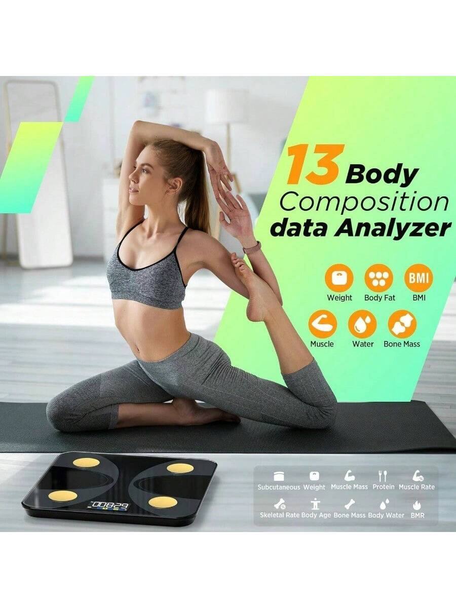 13 Body Composition data Analyzer

- Weight
- Body Fat
- BMI
- Muscle
- Water
- Bone Mass

Subcutaneous Weight
Muscle Mass
Protein
Muscle Rate
Skeletal Rate
Body Age
Bone Mass
Body Water
BMR