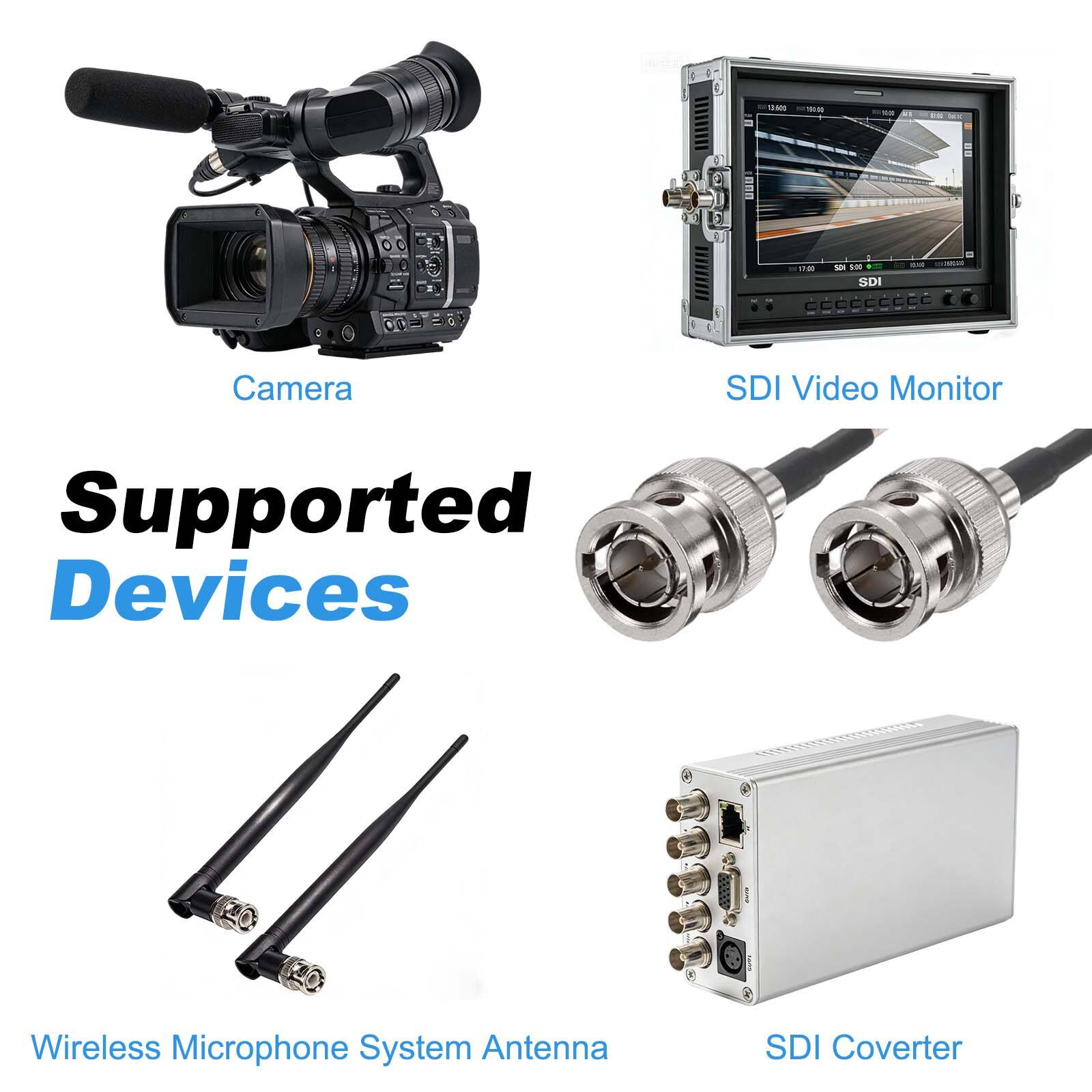 4 nirs - ds 2 - 9 - . SDI Camera SDI Video Monitor Supported Devices Wireless Microphone System Antenna SDI Converter