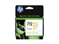 Original HP Ink - Vibrant. Precise. Reliable.
DesignJet 712 3-Pack Yellow Jaune Gelb Amarillo
3 HP Bright Office Ink Cartridges
3 Cartouches d'encre HP Office Bright