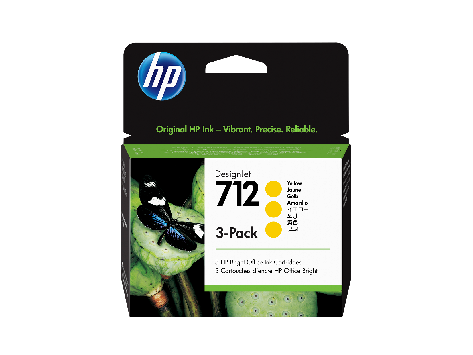 HP - 712 3-pack 29-ml Yellow DesignJet Ink Cartridge, 3ED79A