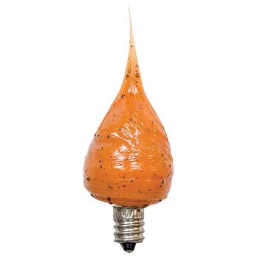 Front. BreeBe - Pumpkin Spice Scented Silicone Bulb - 4 Watt - Orange.
