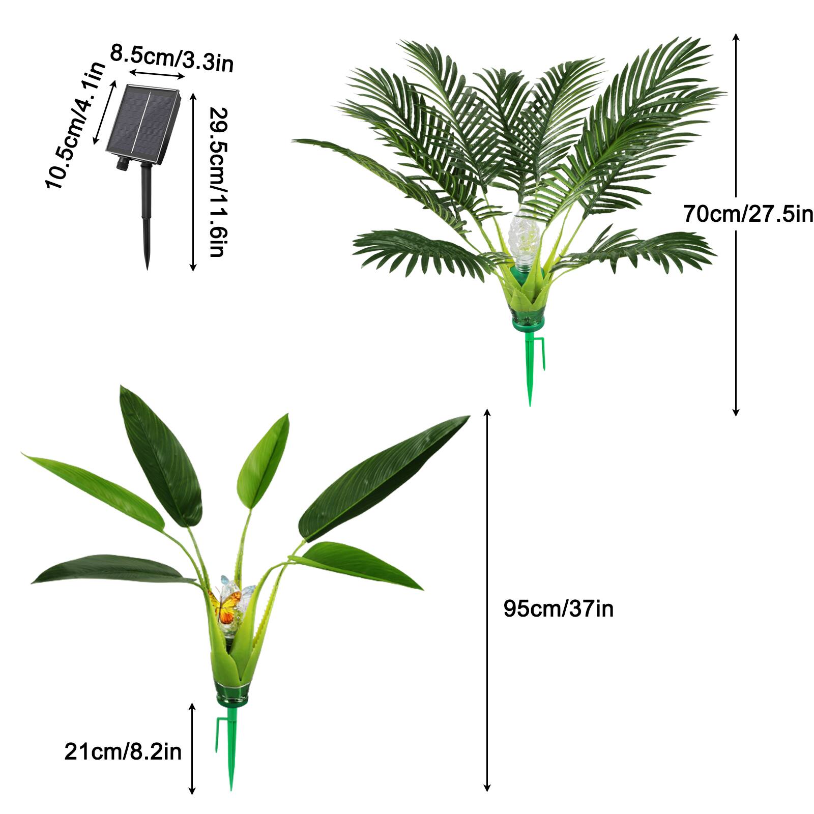 8.5cm/3.3in  
10.5cm/4.1in  
29.5cm/11.6in  
70cm/27.5in  
95cm/37in  
21cm/8.2in