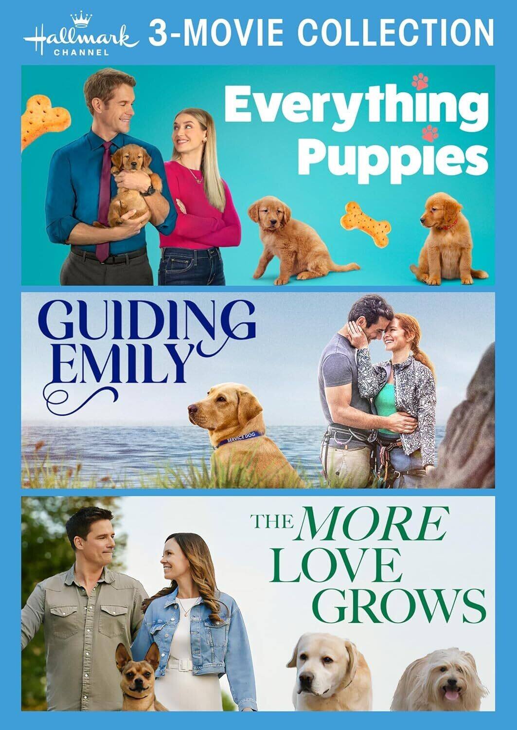 Hallmark Channel 3-Movie Collection (Everything Puppies / Guiding Emily / The More Love Grows)   - DVD price history on PriceWatchPro