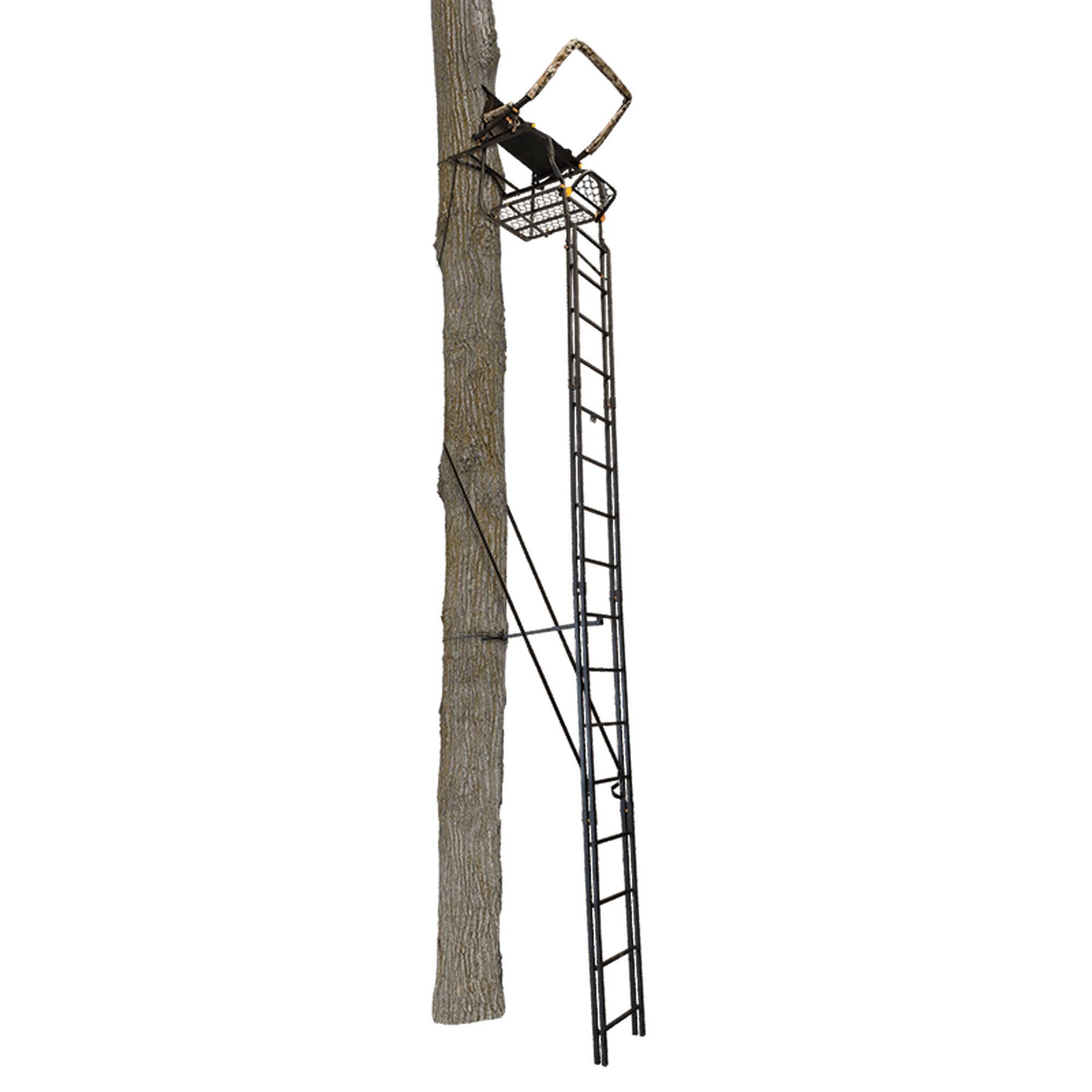 Alt View 8. Muddy - Muddy The Skybox Deluxe 20 Ft Hunting Ladderstand, 1 Person Climbing Tree Stand - Black.