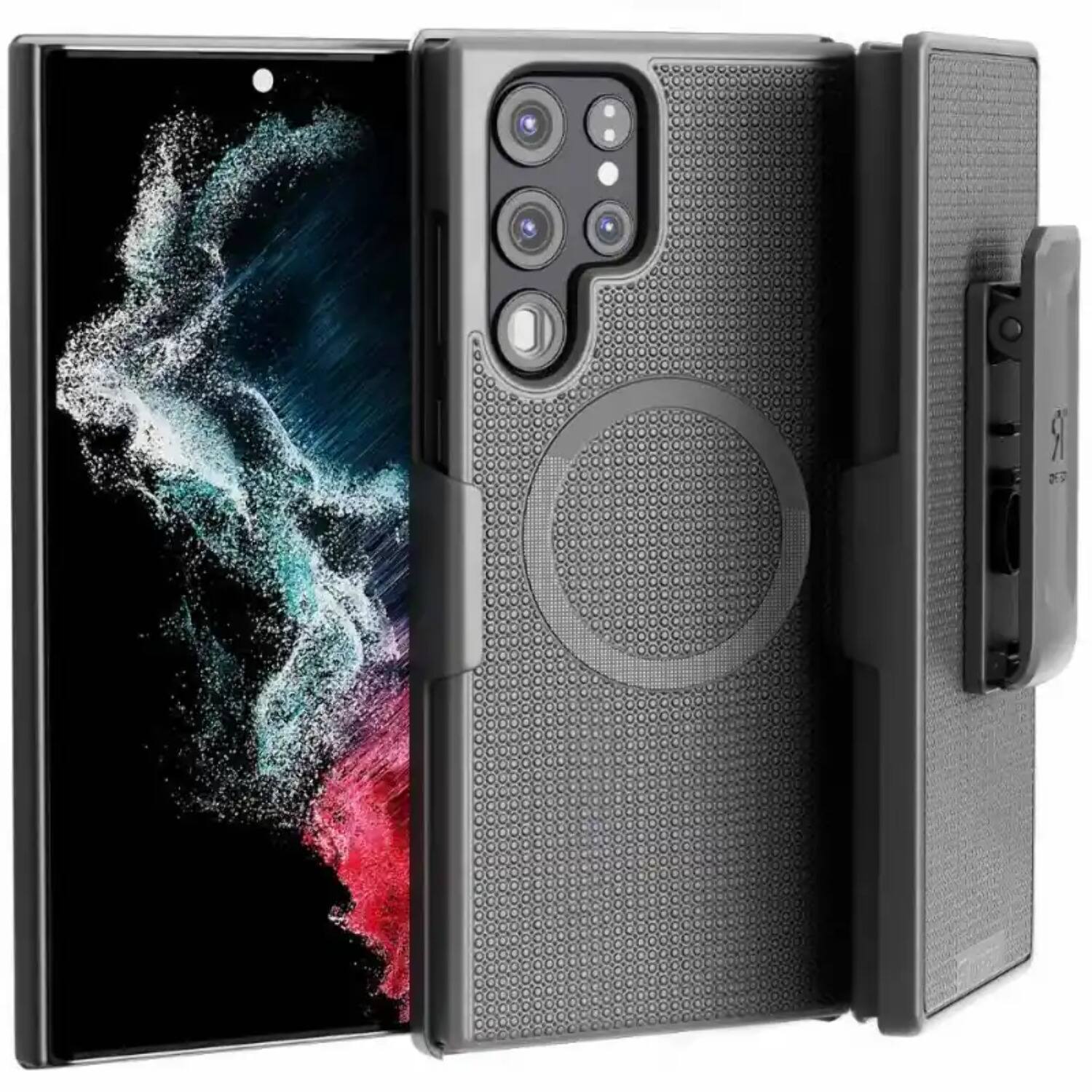 Alt View 10. RomeTech - Rome Tech Slim Shell Holster for Galaxy S23 Ultra - Black.