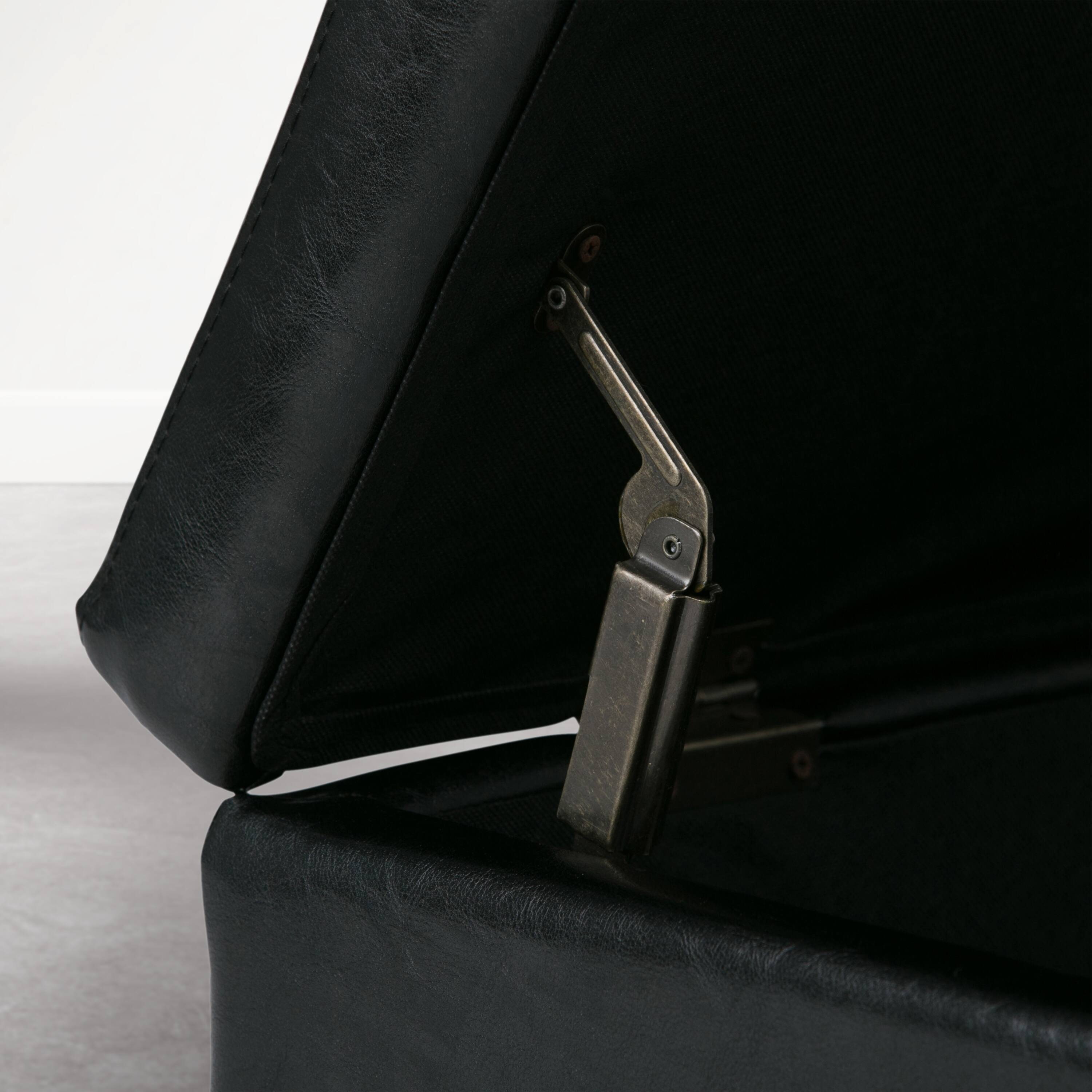 Alt View 1. Simpli Home - Avalon 48 inch Wide Solid Wood Rectangular Upholstered Storage Ottoman Bench, Carbon Black - Carbon Black.