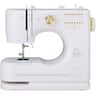 Best Choice Products - 55-Piece Sewing Machine Kit for Beginners, w/ 16 Stitch Patterns, Double Stitching - White/Gold