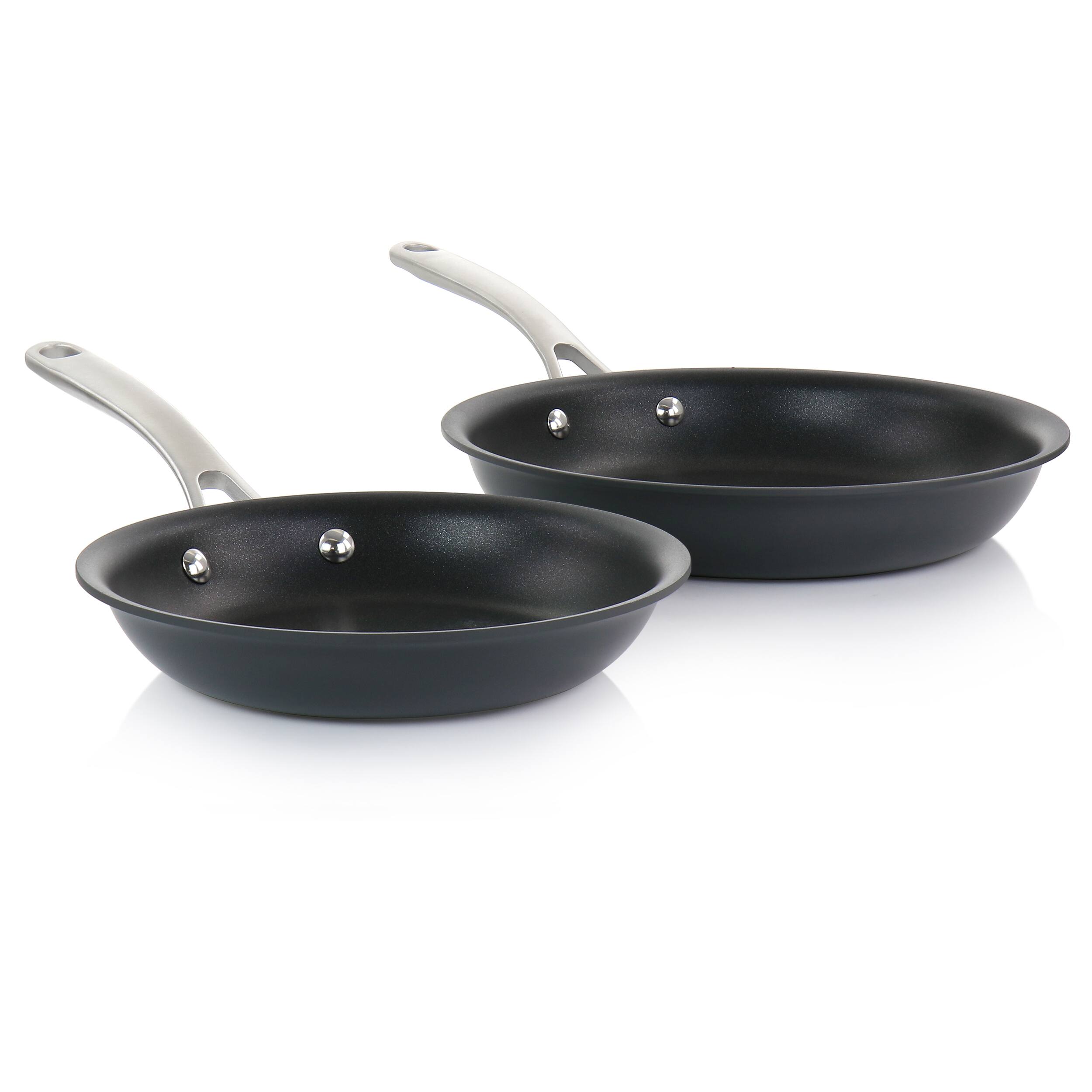 Alt View 4. Martha Stewart - Martha Stewart 10 Piece Nonstick Hard Aluminum Cookware Set in Matte Black - Matte Black.