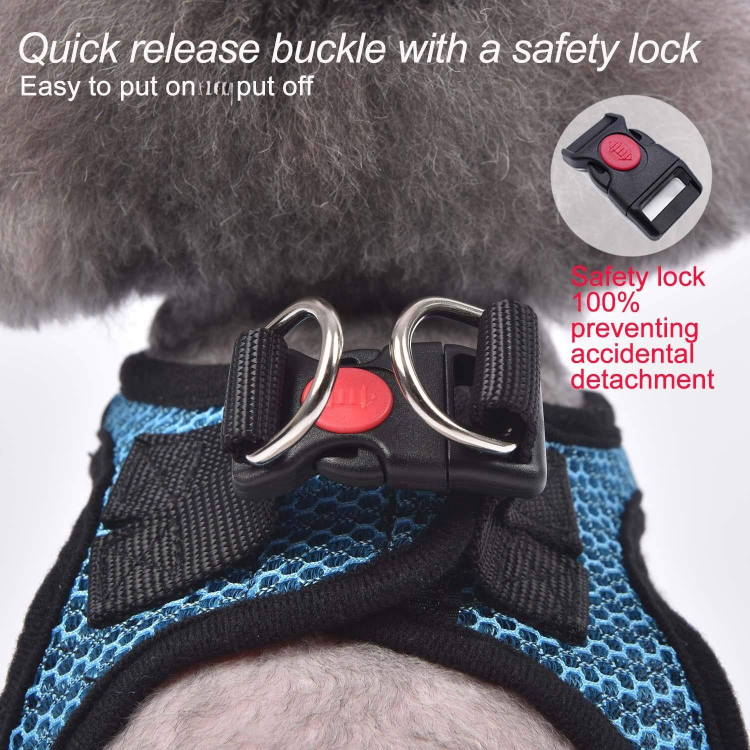 Quick release buckle with a safety lock  
Easy to put on and put off  

Safety lock 100% preventing accidental detachment