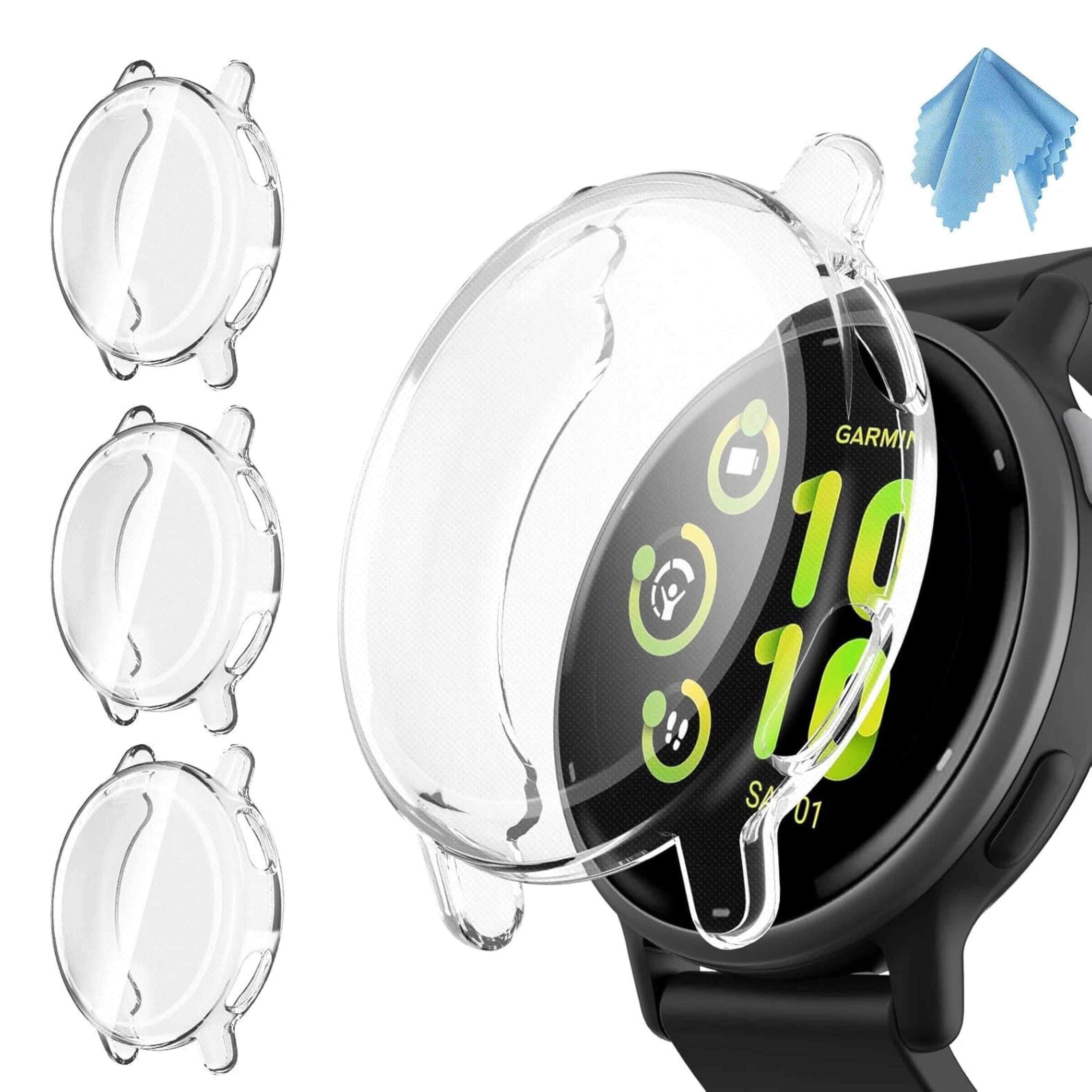 Kitcheniva - Soft TPU Plated Watch Screen Protector Case For Garmin Vivoactive 5 Pack Of 3 - Clear price history on PriceWatchPro