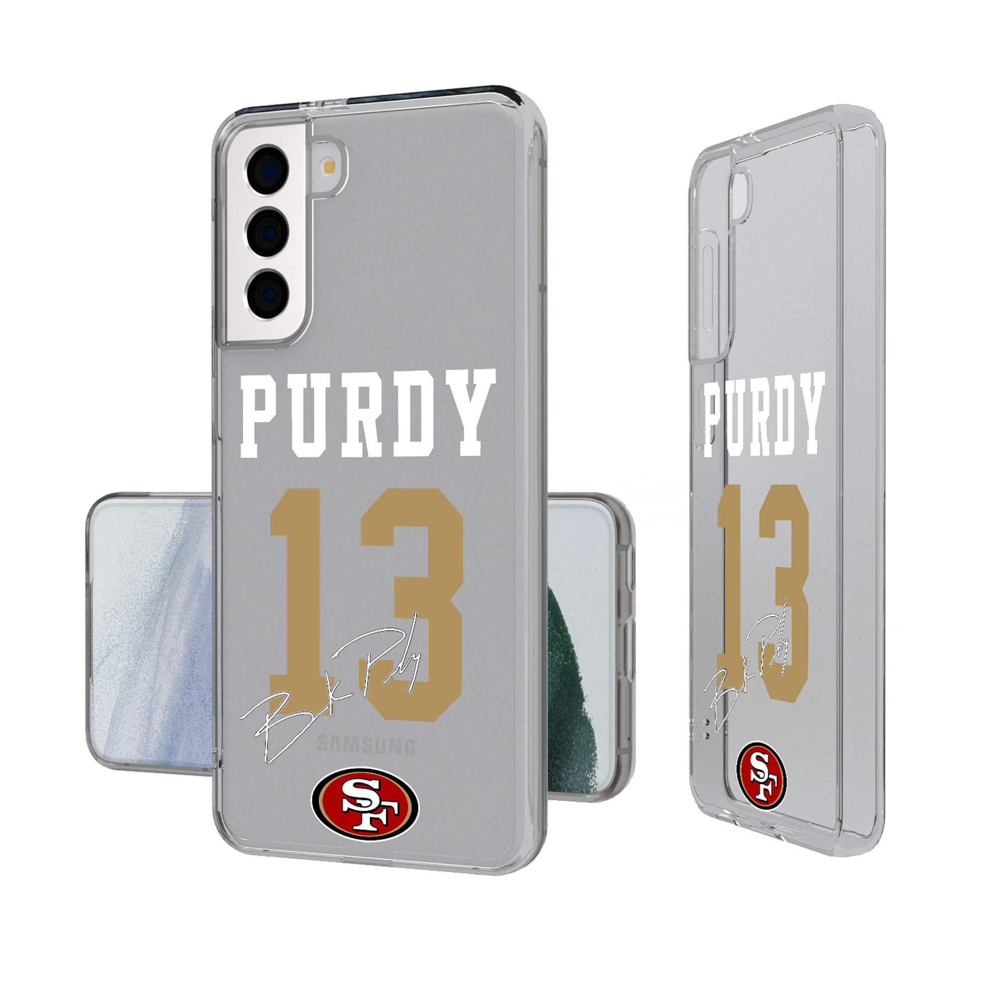 Keyscaper - Brock Purdy San Francisco 49ers Galaxy Clear Case - S23 - Multicolor