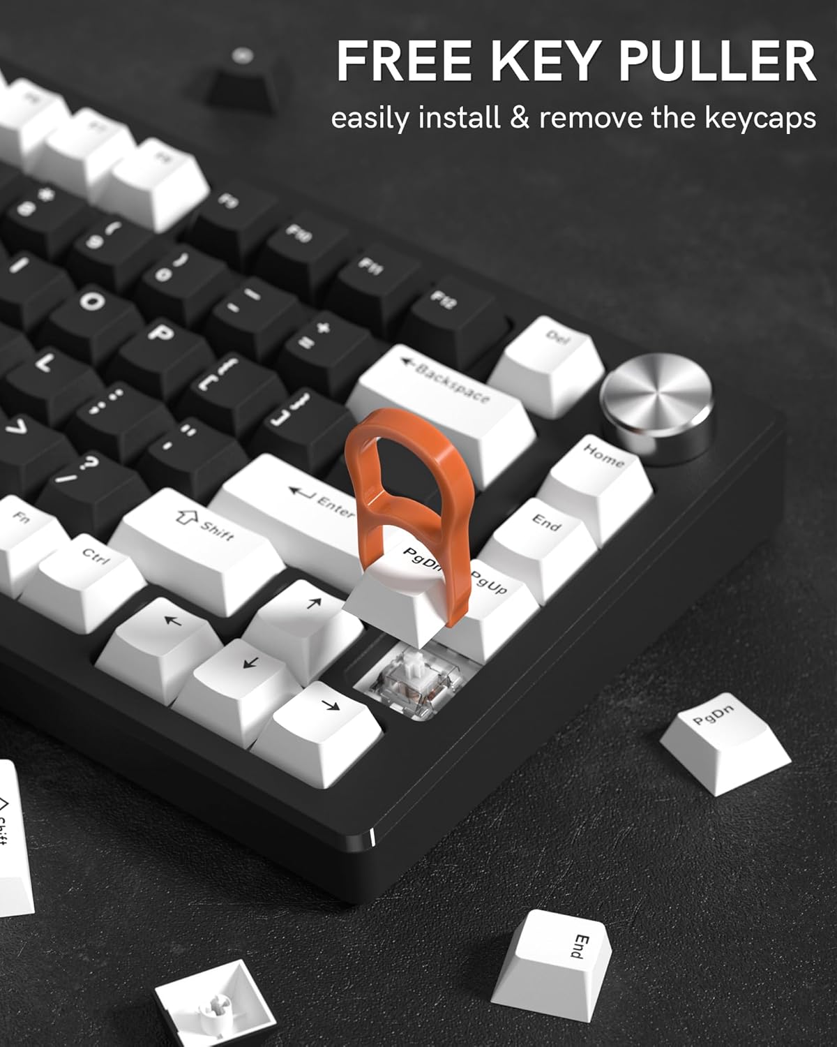 FREE KEY PULLER  
easily install & remove the keycaps