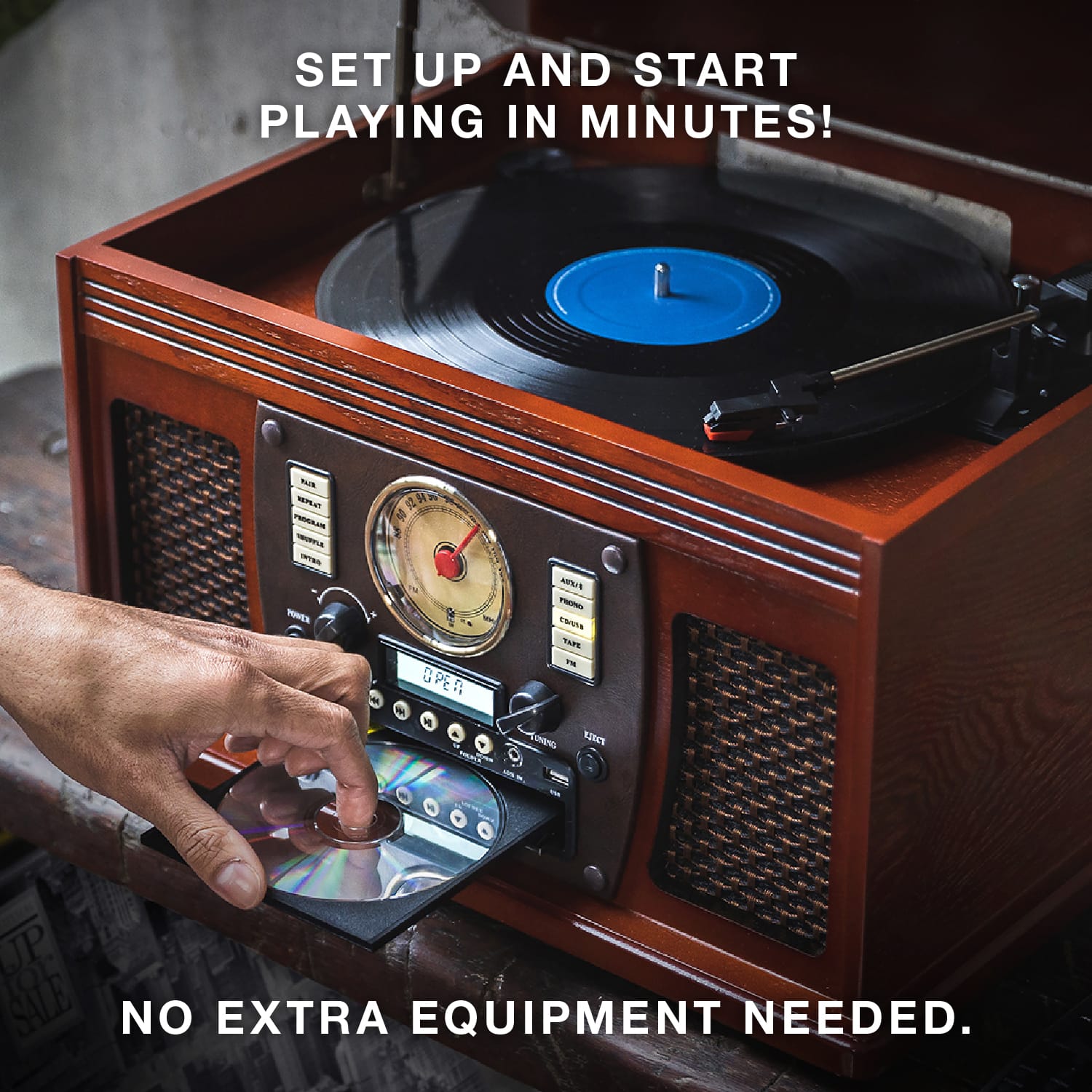 SET UP AND START PLAYING IN MINUTES!
NO EXTRA EQUIPMENT NEEDED.