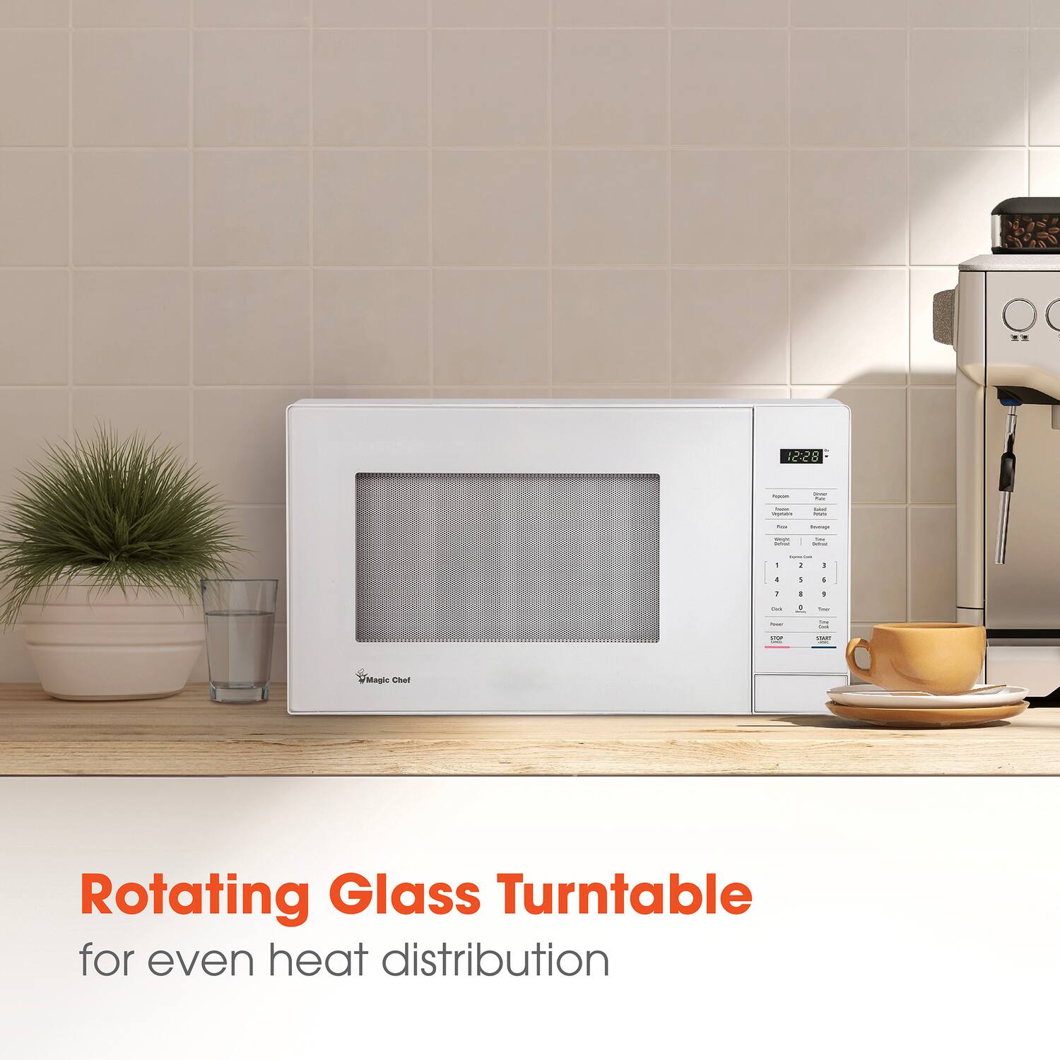 O  
85:51  
troper.  
- Tax  
- -  
Autories  
-  
Bessuge  
Servings  
- -  
-  
Thank :)  
I  
:  
-  
1  
:  
y  
the  
(  
Inc.  
Pear  
- Let  
por  
VISIT  
Magic Chef  
Rotating Glass Turntable for even heat distribution