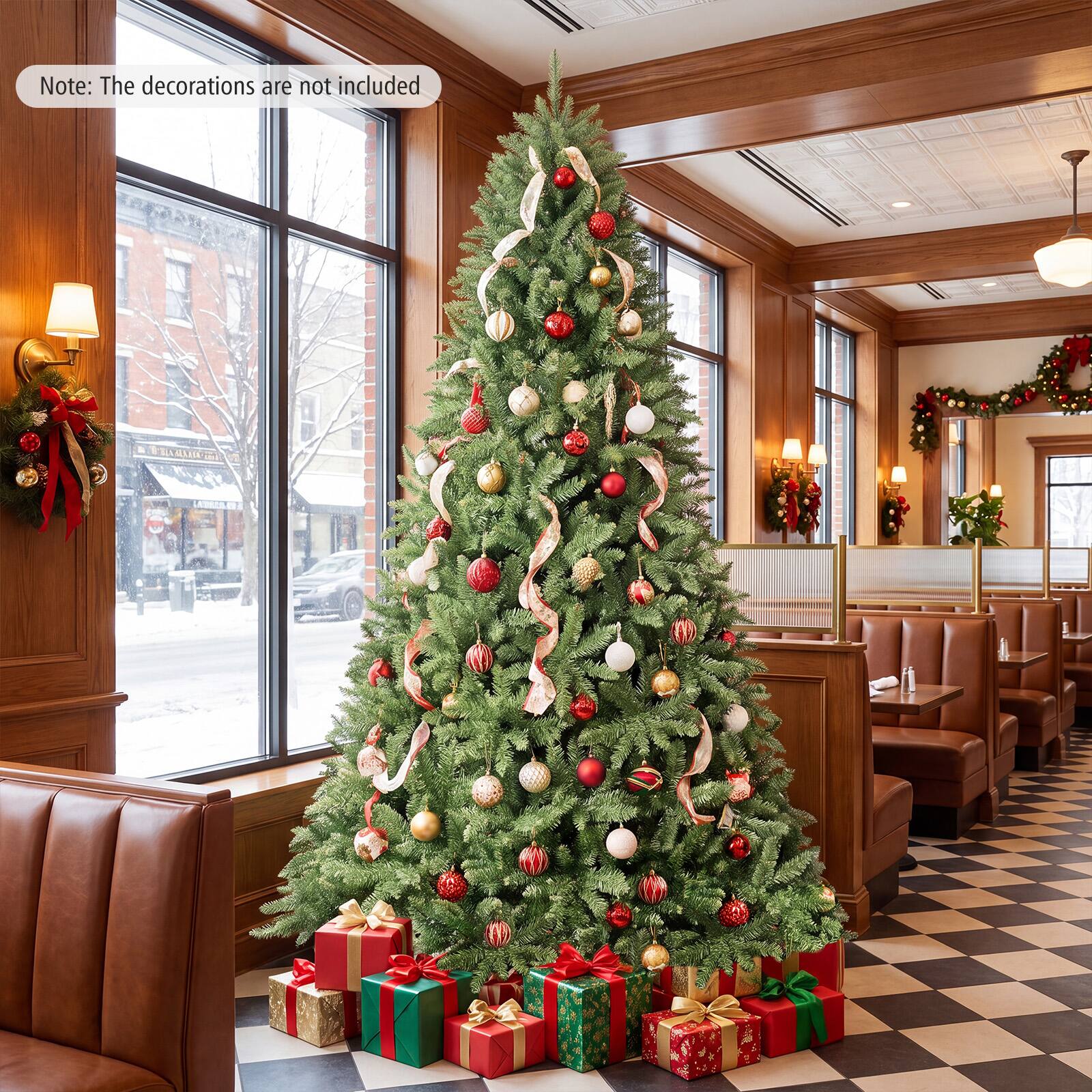 Note: The decorations are not included