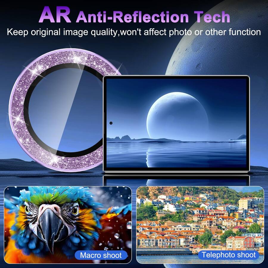 Lens In Camera Function Dteck Glitter Camera Lens Protector for Samsung Galaxy Z Fold8, Scratch ...