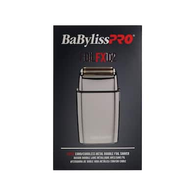 Babyliss PRO FOILFX02 Cordless Metal Double Foil Shaver FXFS2S Babyliss PRO FOILFX02 Cordless Metal Double Foil Shaver FXFS2S