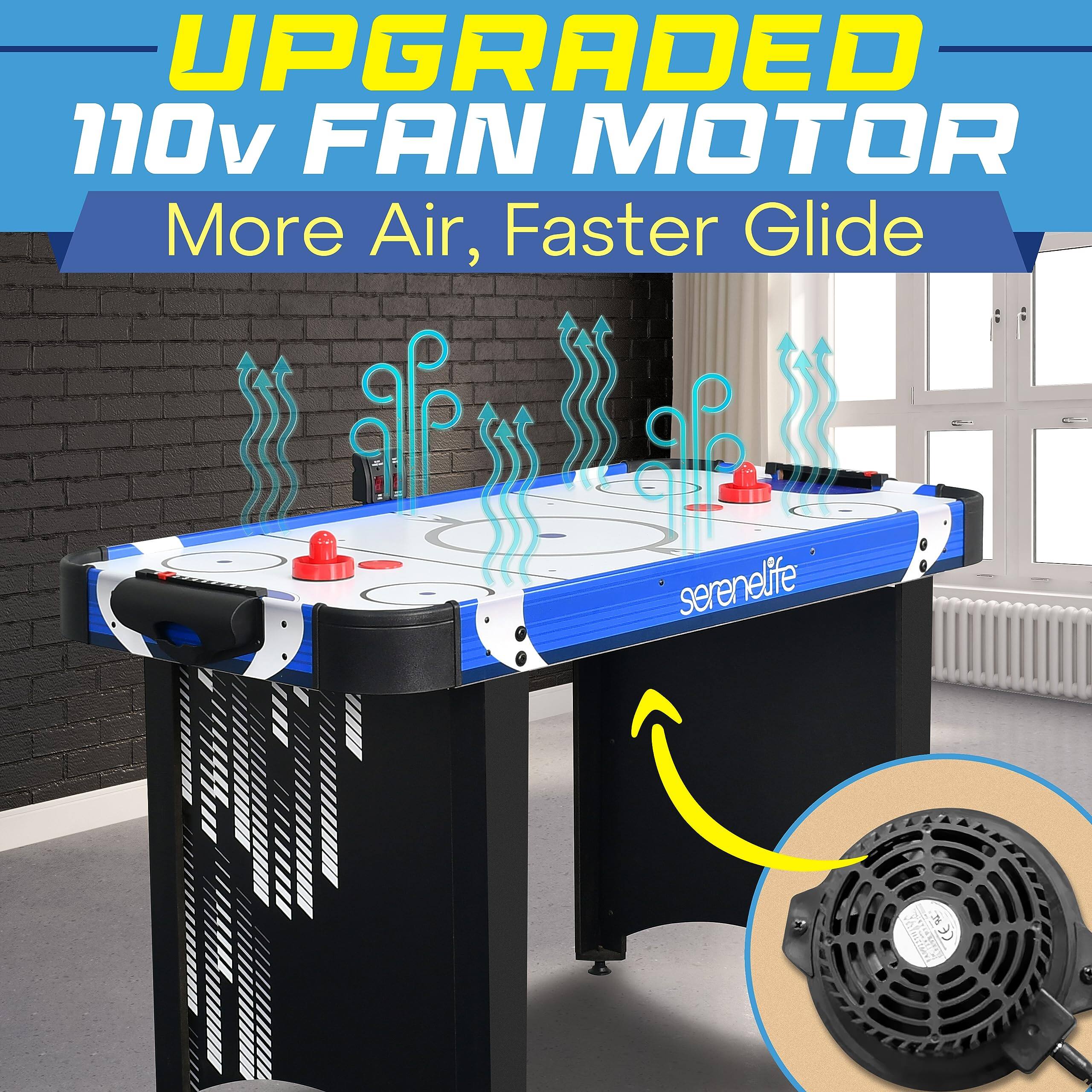UPGRADED 110v FAN MOTOR  
More Air, Faster Glide