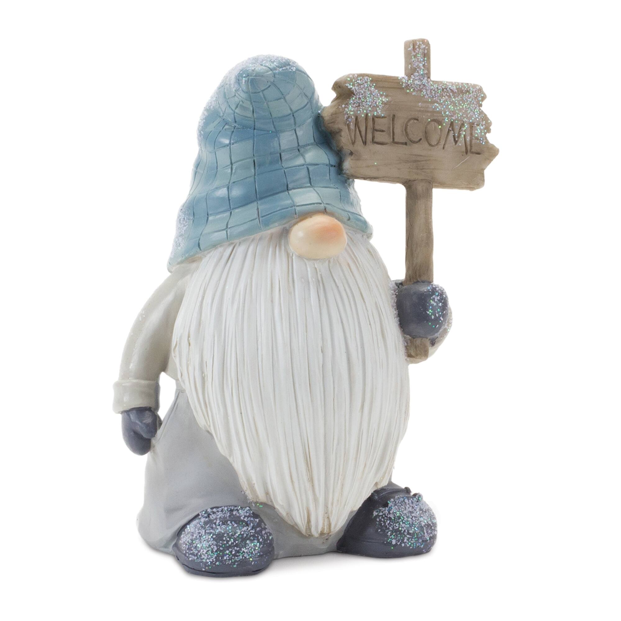 Angle. BreeBe - Winter Gnome Figurine (Set of 6) - Multicolor.