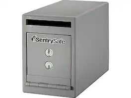 Sentry - SentrySafe Depository Safe with Dual Key Lock, 0.23 cu. ft. (UC-025K) - Gray