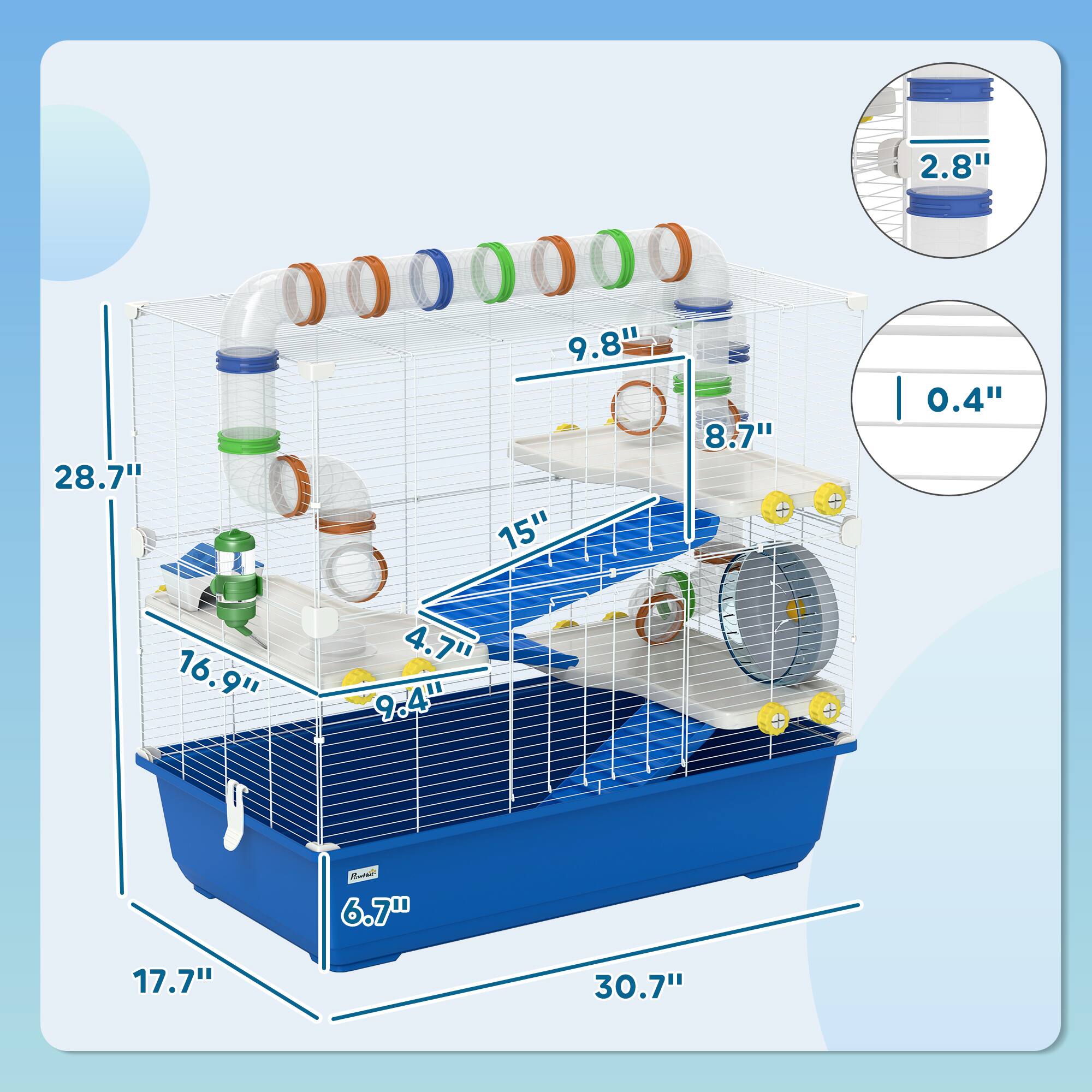 2.8"  
28.7"  
9.8"  
15"  
8.7"  
0.4"  
16.9"  
4.7"  
9.4"  
6.7"  
17.7"  
30.7"