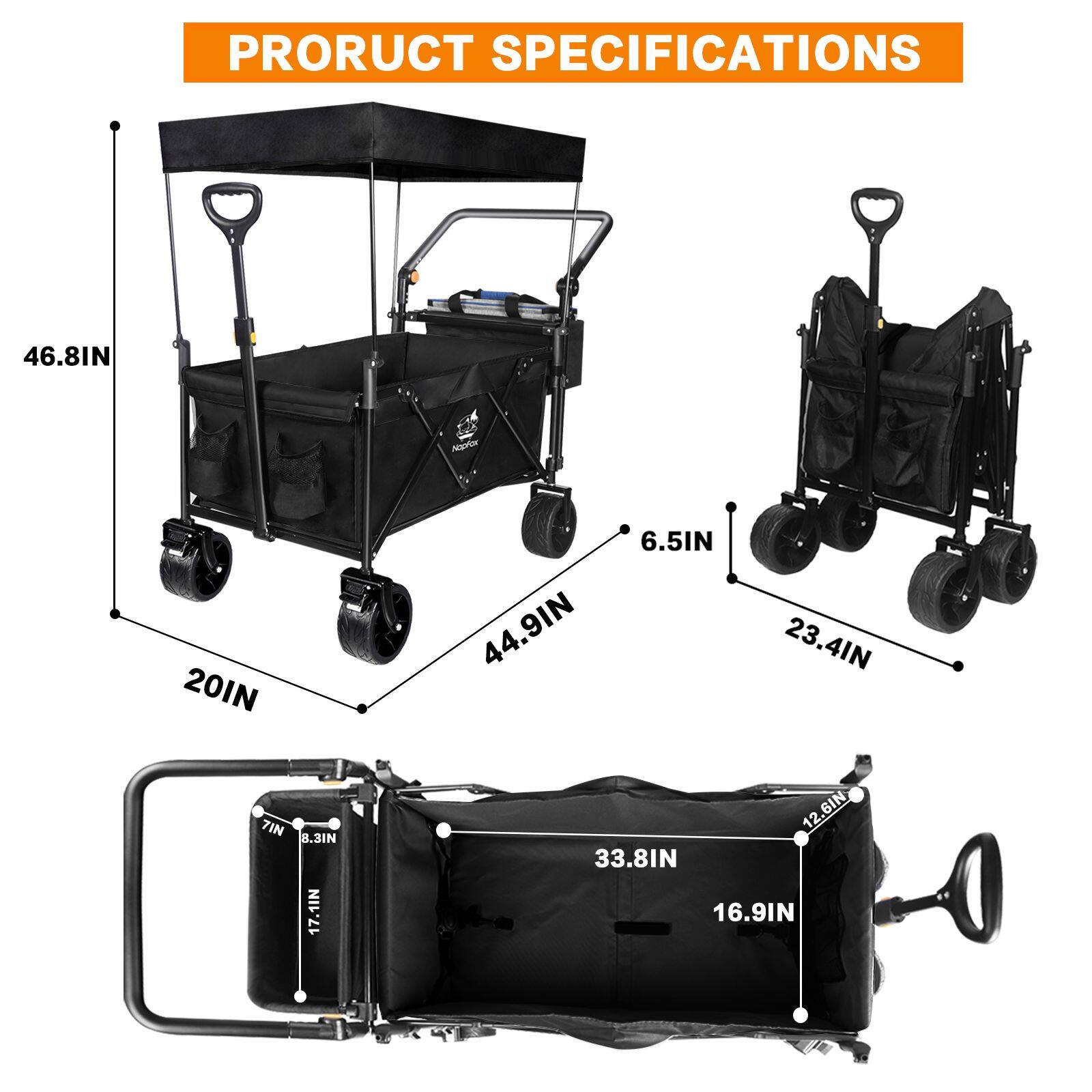 PRODUCT SPECIFICATIONS

- 46.8IN
- 20IN
- 44.9IN
- 6.5IN
- 23.4IN
- 7IN
- 8.3IN
- 17.1IN
- 12.6IN
- 12
- 33.8IN
- 16.9IN