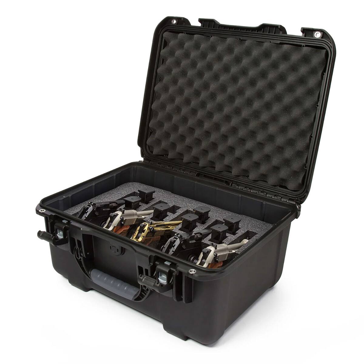 Front. NANUK - Nanuk 933 Waterproof 5Up Pistol Case with Lid Organizer, Black - Black.