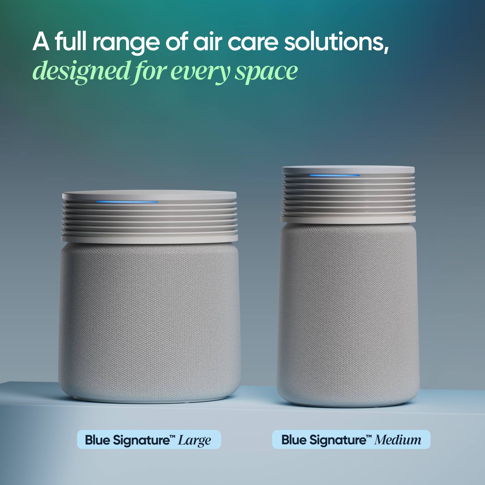 A full range of air care solutions, designed for every space

Blue Signature™ Large

Blue Signature™ Medium