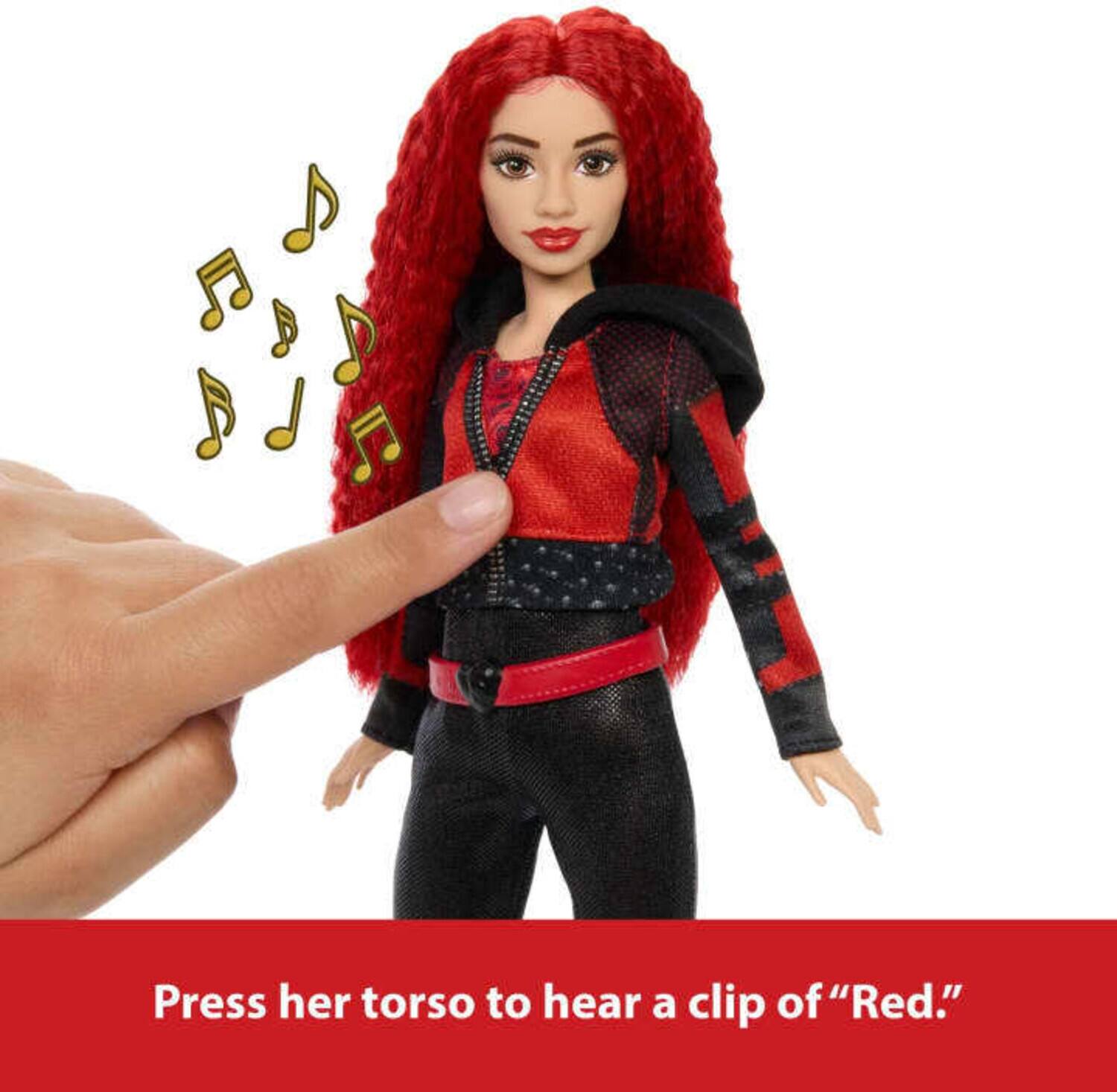 Press her torso to hear a clip of "Red."
