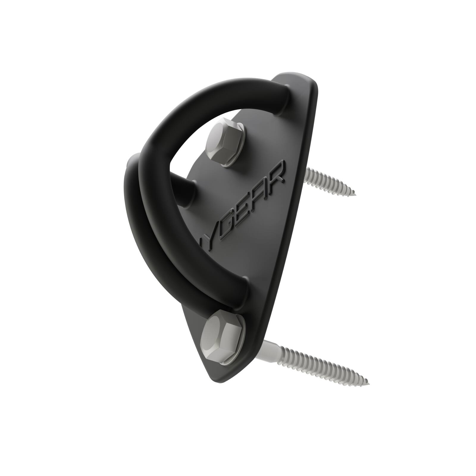 Angle. Habeats - Wall Mount - Steel Anchor Point - Black.