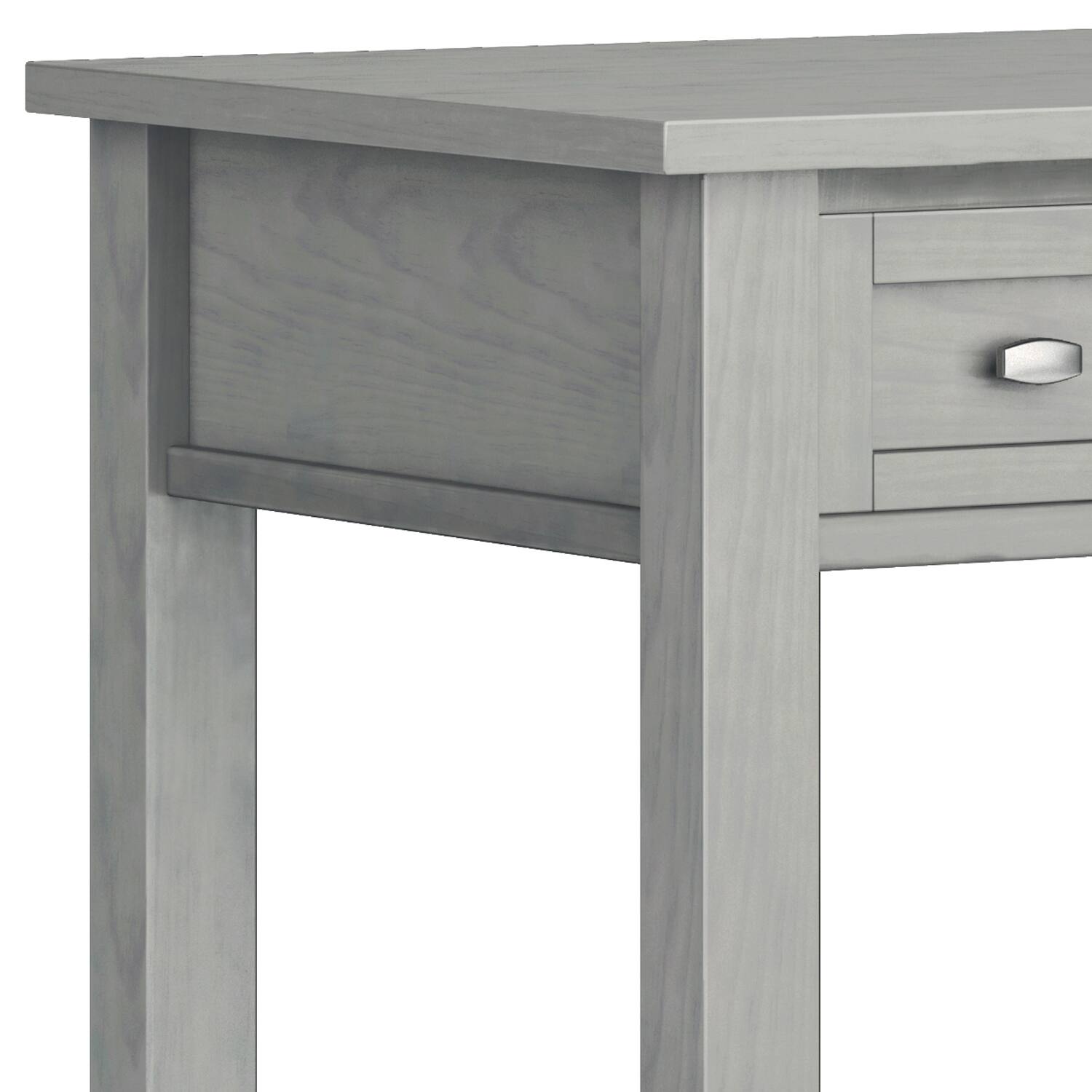 Alt View 1. Simpli Home - Warm Shaker 48 inch Wide Solid Wood Desk in Fog Grey - Fog Grey.
