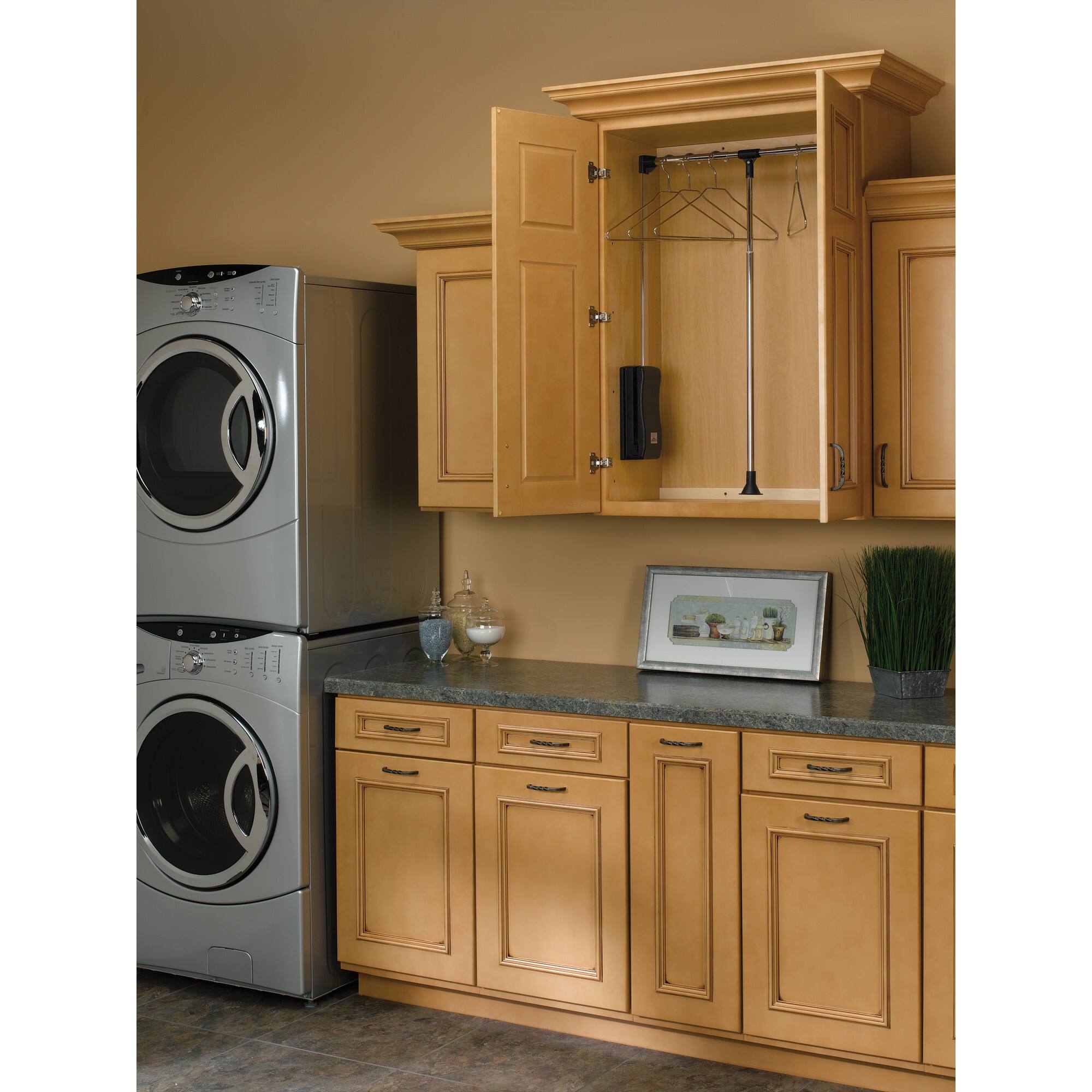 Alt View 10. Rev-A-Shelf - Rev-A-Shelf 35" - 48" Adjustable Pulldown Closet Rod, Chrome, CPDR-3548 - Silver.