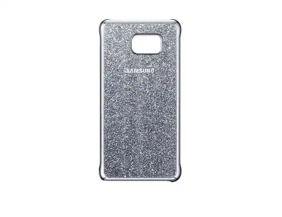 Front. Samsung - SAMSUNG Galaxy Note5 Glitter Cover I Color: Silver - Silver.