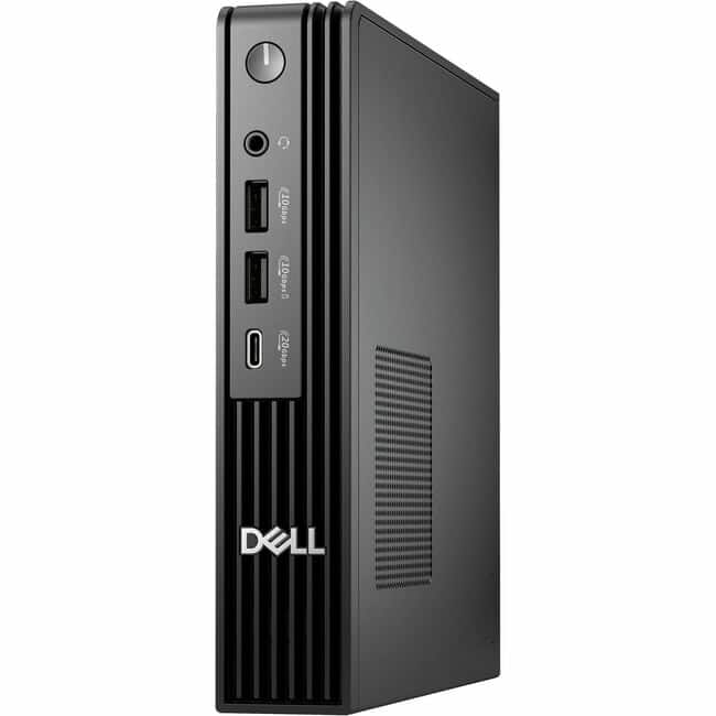 Dell - Pro QBM1250 Desktop Computer - Intel Core Ultra 7 265 - vPro Technology - 16 GB - 256 GB SSD - Micro PC - Intel - Black