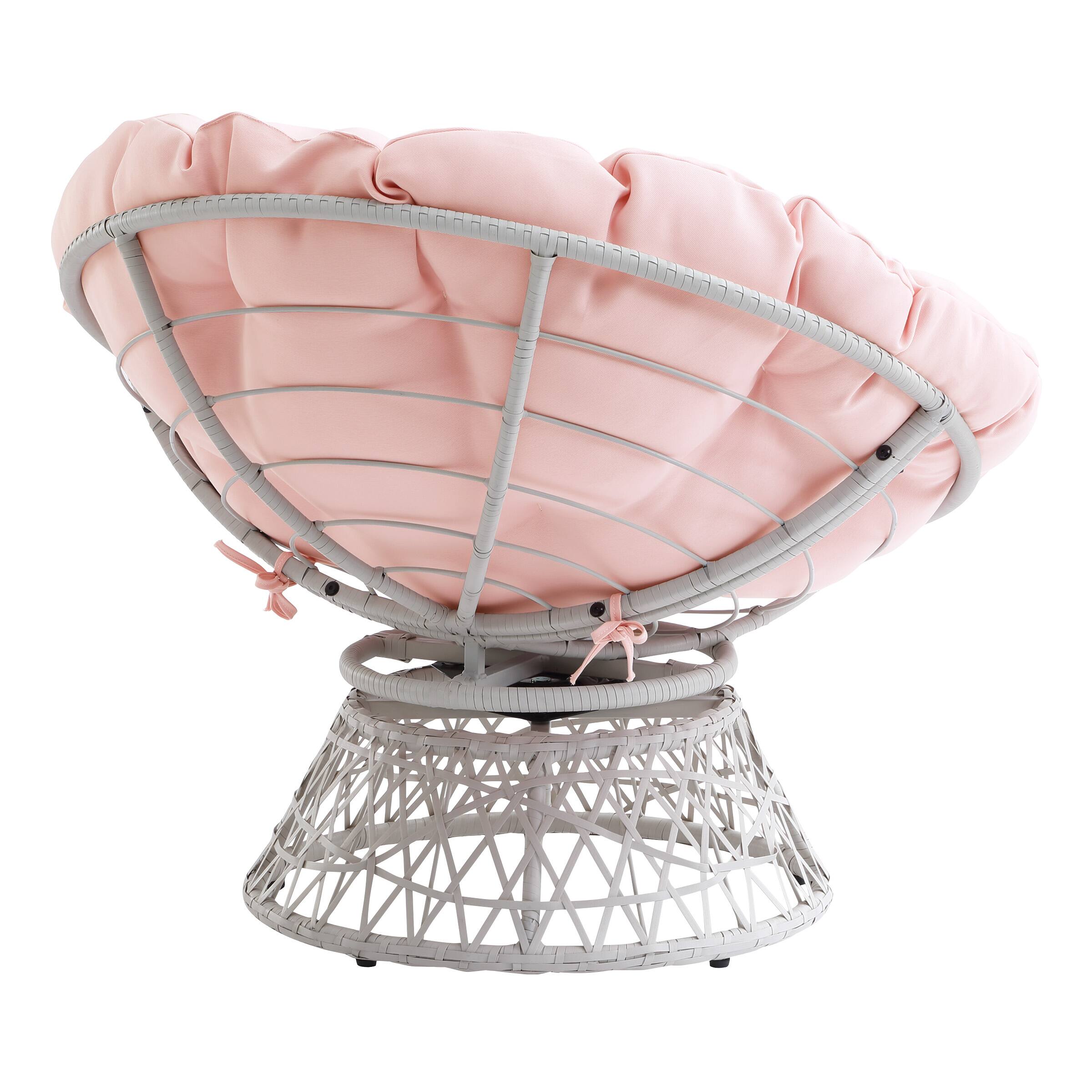 Alt View 12. OSP Home Furnishings - Papasan Chair - Pink.