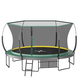 LOVMOR - 14 FT Trampoline with No Gap Enclosure Recreational Trampoline for Adults