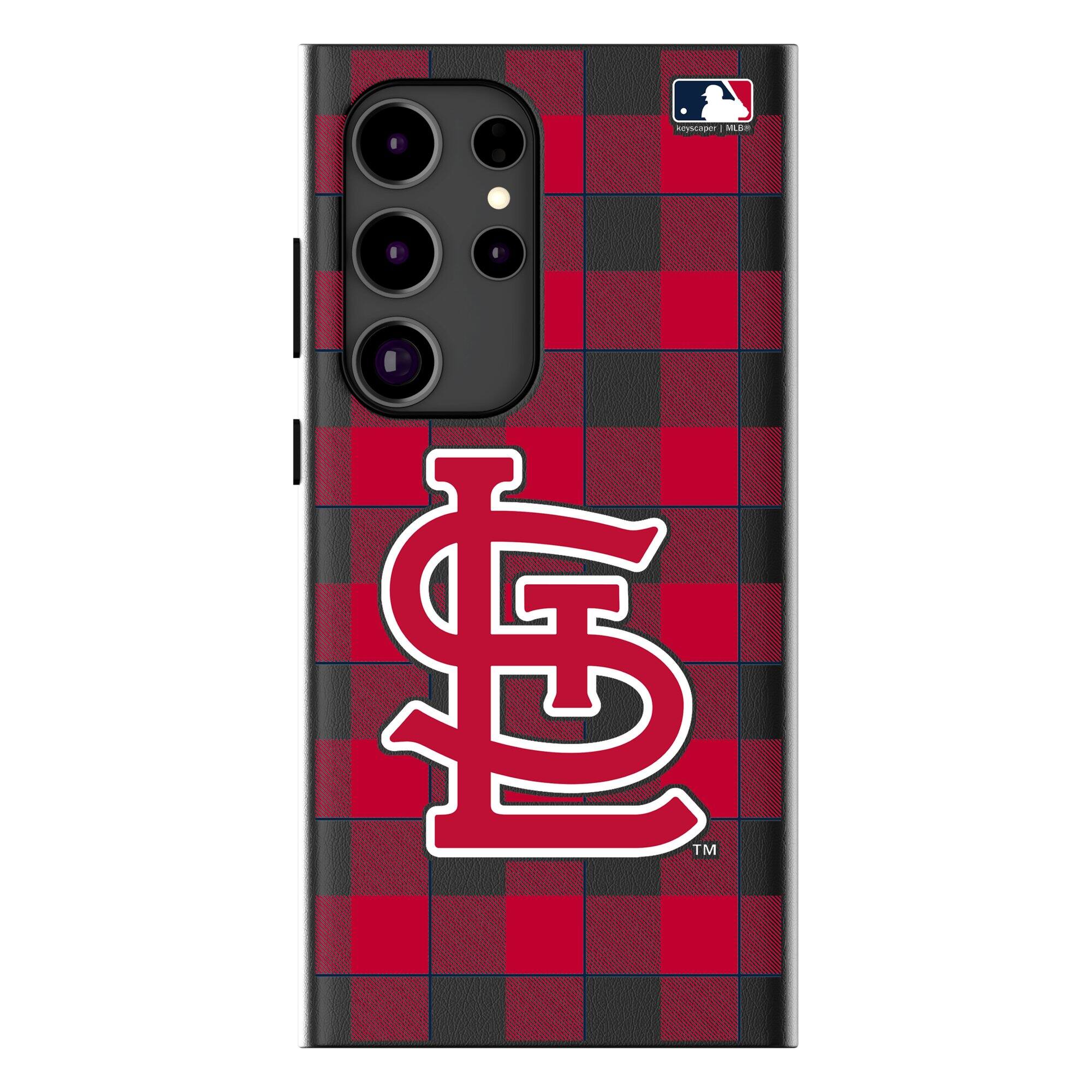 Keyscaper - MLB - St. Louis Cardinals - Plaid Galaxy Magnetic Bump Case - S24 Ultra - Black price history on PriceWatchPro