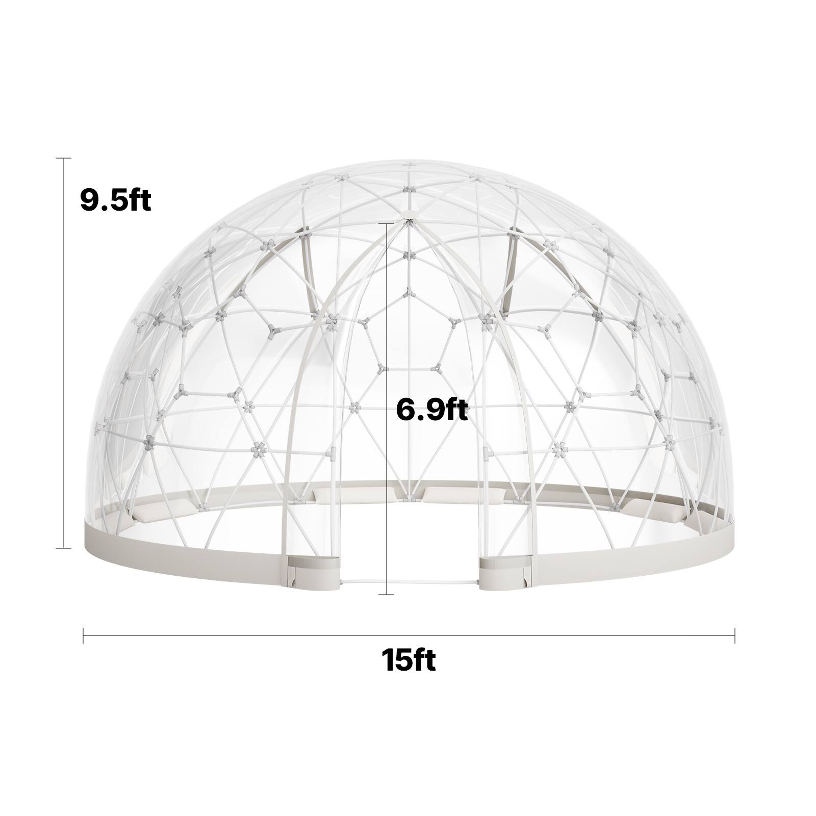 9.5ft  
6.9ft  
15ft