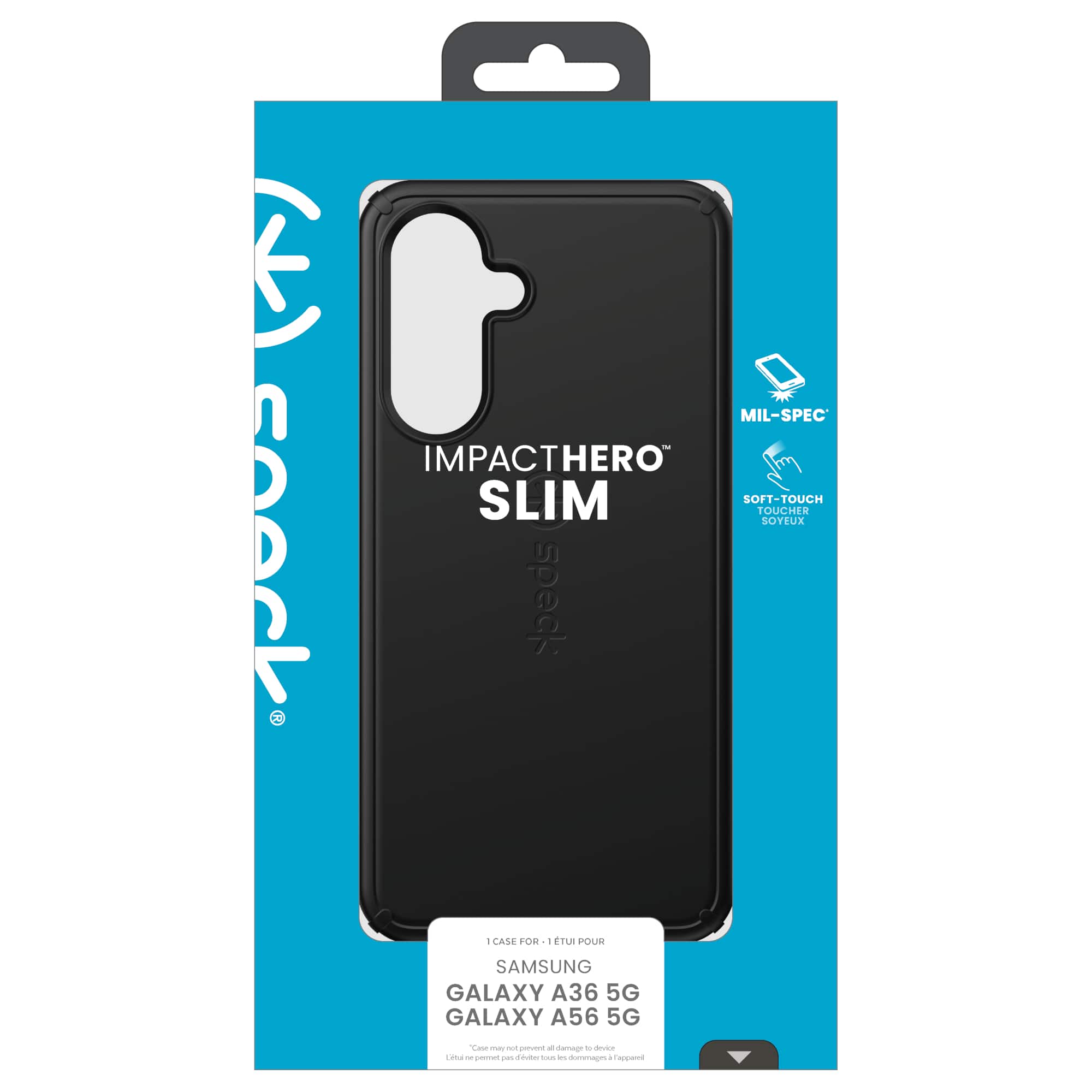 speck + MIL-SPEC IMPACTHERO SLIM SOFT-TOUCH TOUCHER SOYEUX speck I CASE FOR I TUI POUR SAMSUNG GALAXY A36 5G GALAXY A56 5G