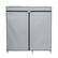 Left. Honey-Can-Do - 60In Wide Double Door Portable Wardrobe Closet - Gray.